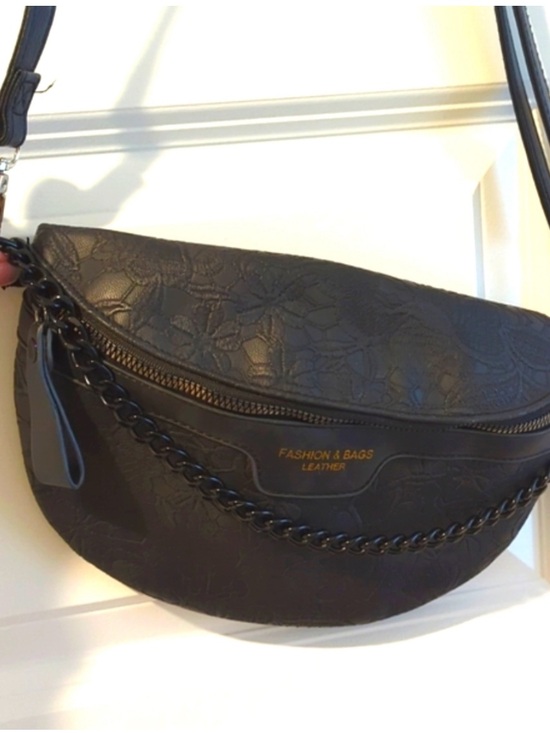 Handbags - Floral Embossed leather Crossbody Bag